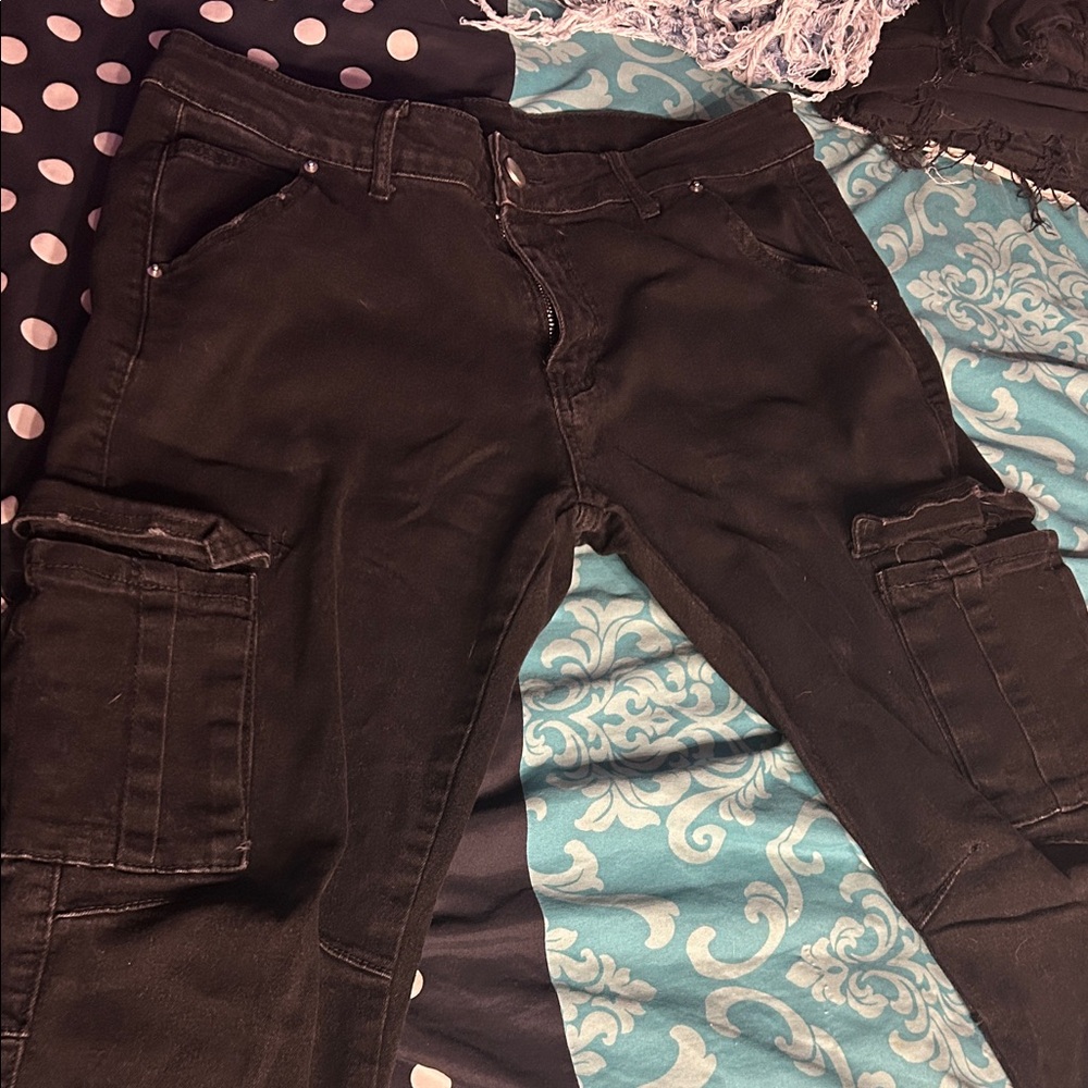 Black Cargo Pants